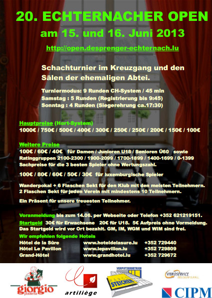 Echternacher Open 2013