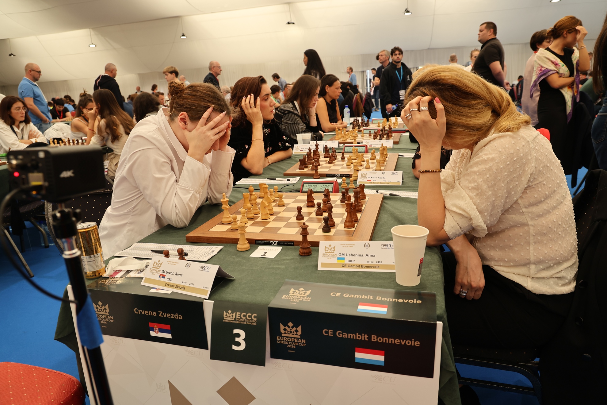 Gambit Bonnevoie in the final-round match against Crvena Zvezda.